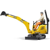 Bruder bworld JCB Microescavatore 8010 CTS con Operaio Edile