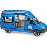 Bruder bworld MB Sprinter Camper con Autista e Accessori