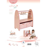 Armadio in legno Montessori per bambole Tulipe con grucce