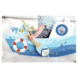 BARCA A DONDOLO DEL CAPITANO IN LEGNO