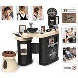 BARBER SHOP NEGOZIO DI BARBIERE CON 19 ACCESSORI E SGABELLO