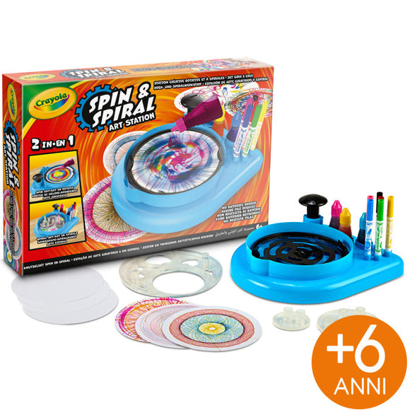 SUPER SET SPIN & SPIRAL ART STATION CRAYOLA