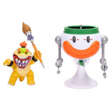 The super mario galaxy movie Bowser Jr. with clown car action figure - Di Maio Giocattoli