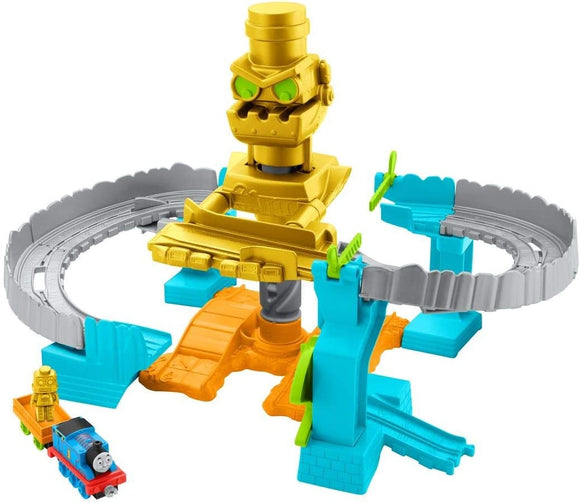 TRENINO THOMAS - Thomas Pista Salvataggio, Playset per Bambini con un Veicolo e un Mini Robot