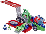 PJ Masks PJ Launching Seeker Preschool Toy, Transforming Vehicle Playset with 2 Cars, 2 Action Figures