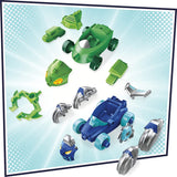 PJ Masks PJ Launching Seeker Preschool Toy, Transforming Vehicle Playset with 2 Cars, 2 Action Figures