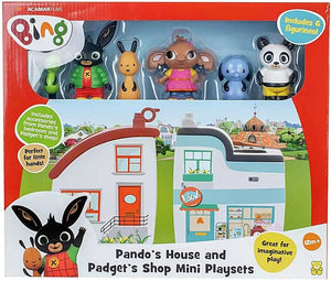 Bing - Mini House Playset con varie figure della famosa serie per bambini