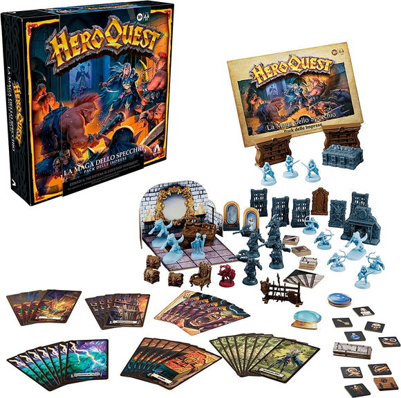 Avalon Hill, HeroQuest La Maga dello Specchio, Pack delle Imprese, Gioco di Avventura Fantasy