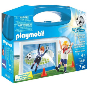 Playmobil- Maleta Valigetta Gioco Calcio 5654