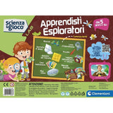 Clementoni Lab-Apprendista kit esperimenti di scienza, esploratore, gioco scientifico