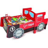 Hape Playset della ferrovia di legno con stile del motore