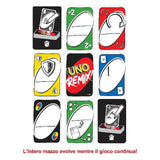 Mattel Games- UNO Versione REMIX, Personalizza le Carte e Vinci