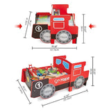 Hape Playset della ferrovia di legno con stile del motore