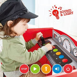 Hape Playset della ferrovia di legno con stile del motore