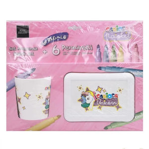 Set Merenda Carioca con 6 pennarelli Pastel superlavabili