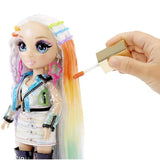 Rainbow High Hair Studio - Bambola Amaya Raine Esclusiva con capelli extra lunghi e colori lavabili 5 in 1