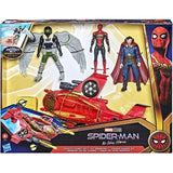 Marvel Spider-Man, Spider Escape Jet, Spider-Man, Doctor Strange e il personaggio Marvel L'Avvoltoio in scala da 15 cm, 4 missili