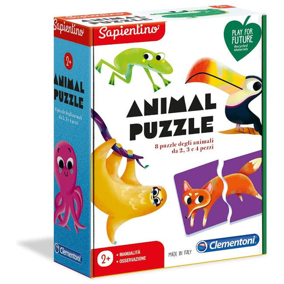 Sapientino - Animal Puzzle, progressive puzzle bambini - Clementoni 16146