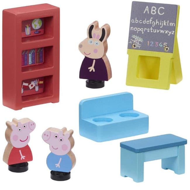 Peppa Pig Scuola in legno con 2 personaggi - Giochi Preziosi – Di Maio  Giocattoli