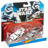 HotWheels Star Wars "First Order Stormtrooper" & "Captain Phasma" - Mattel