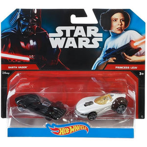 HotWheels Star Wars "Darth Vader" & "Princess Leia" - Mattel