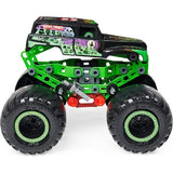 Meccano Junior, kit di costruzione veicolo Grave Digger Monster Jam, con motore a retrocarica