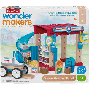 Fisher-Price - Wonder Makers Ufficio Postale con Binari e Costruzioni