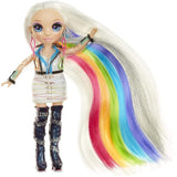 Rainbow High Hair Studio - Bambola Amaya Raine Esclusiva con capelli extra lunghi e colori lavabili 5 in 1