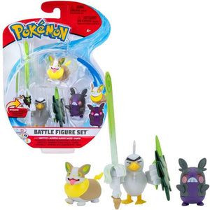 Pokemon 3-pack – Sirfetch’d, Yamper & Hangry Morpeko