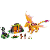 Lego Elves - La Grotta Lavica del Dragone di Fuoco - 41175 - Di Maio Giocattoli